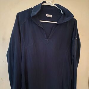 Navy blue Columbia half zip fleece